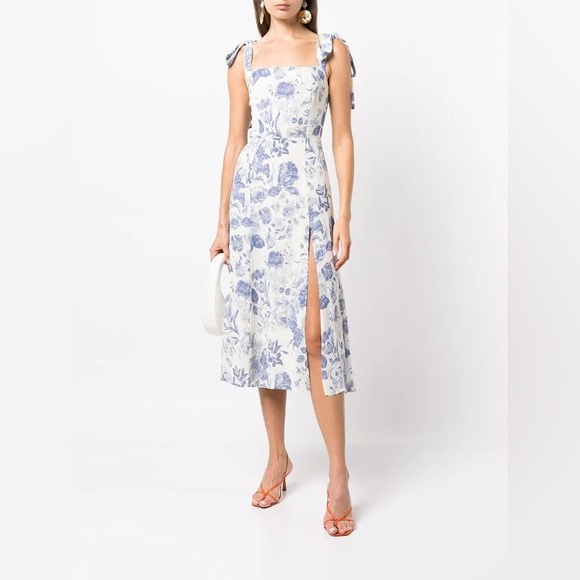 NEW Reformation Twilight Floral Midi Dress in Size 0 - Picture 16 of 16